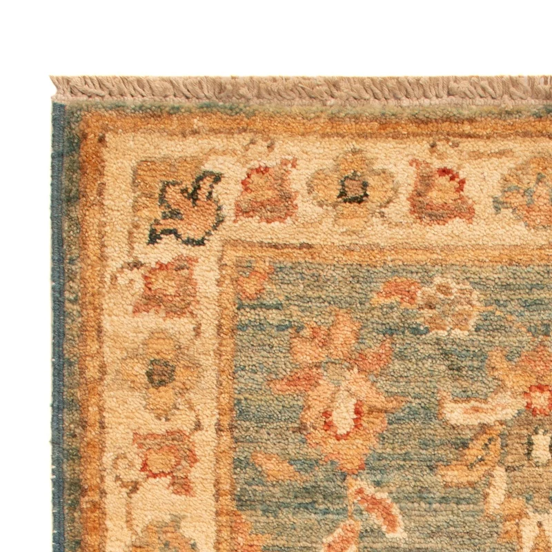 Ziegler Teppich 52x71cm - Orientteppich - türkis