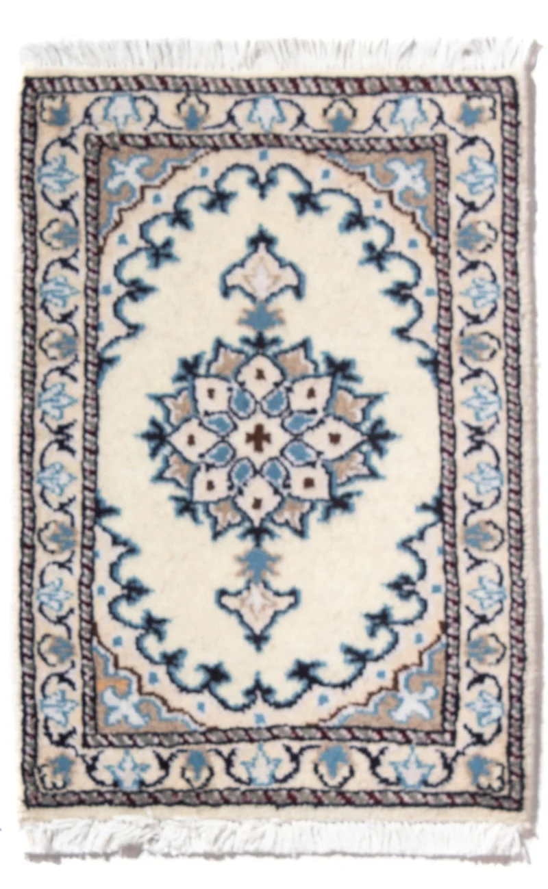 Nain - 12La Teppich 40x60cm - Perserteppich - creme