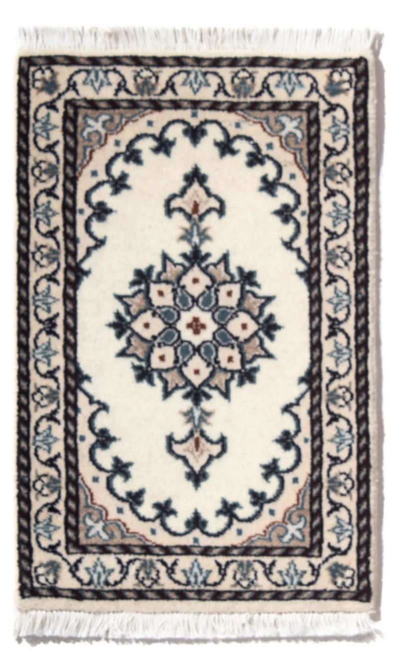 Nain - 12La Teppich 40x60cm - Perserteppich - creme