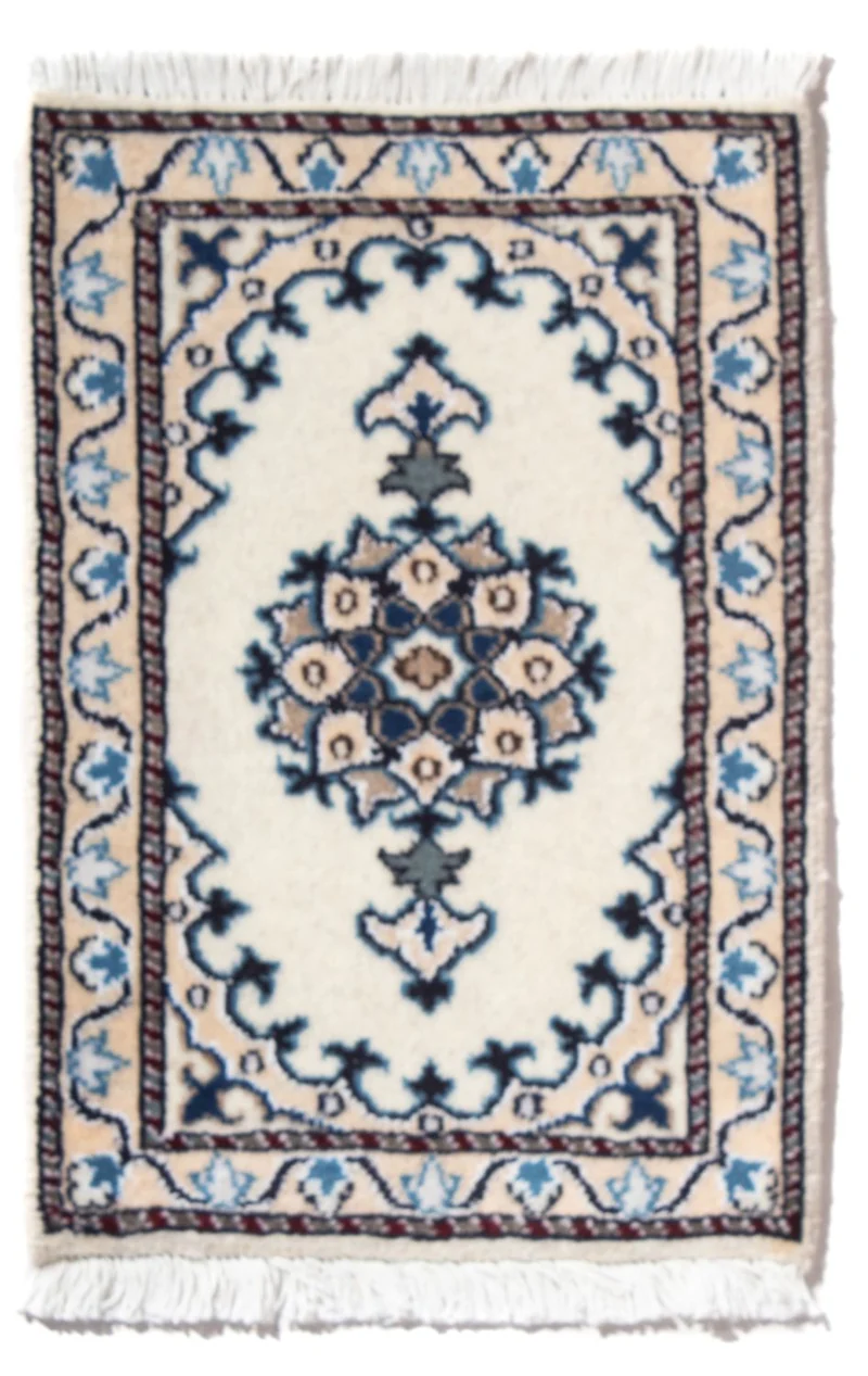 Nain - 12La Teppich 40x60cm - Perserteppich - creme