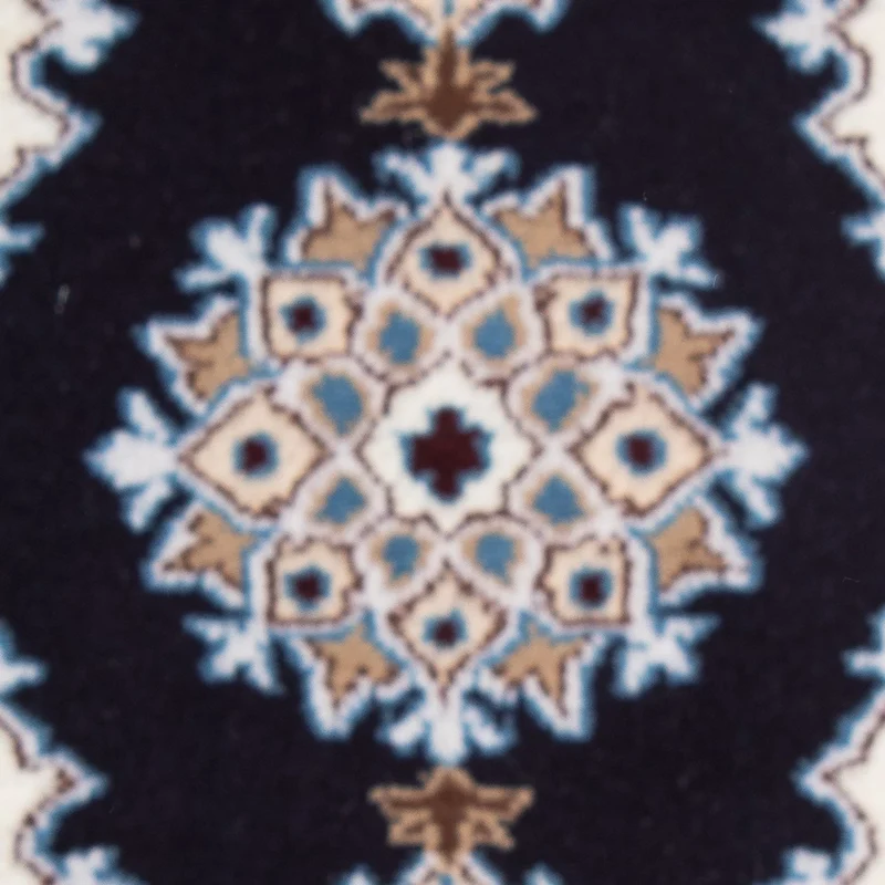 Nain - 12La Teppich 40x60cm - Perserteppich - dunkelblau