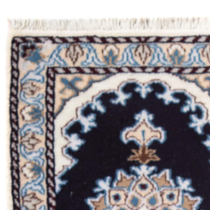 Nain - 12La Teppich 40x60cm - Perserteppich - dunkelblau