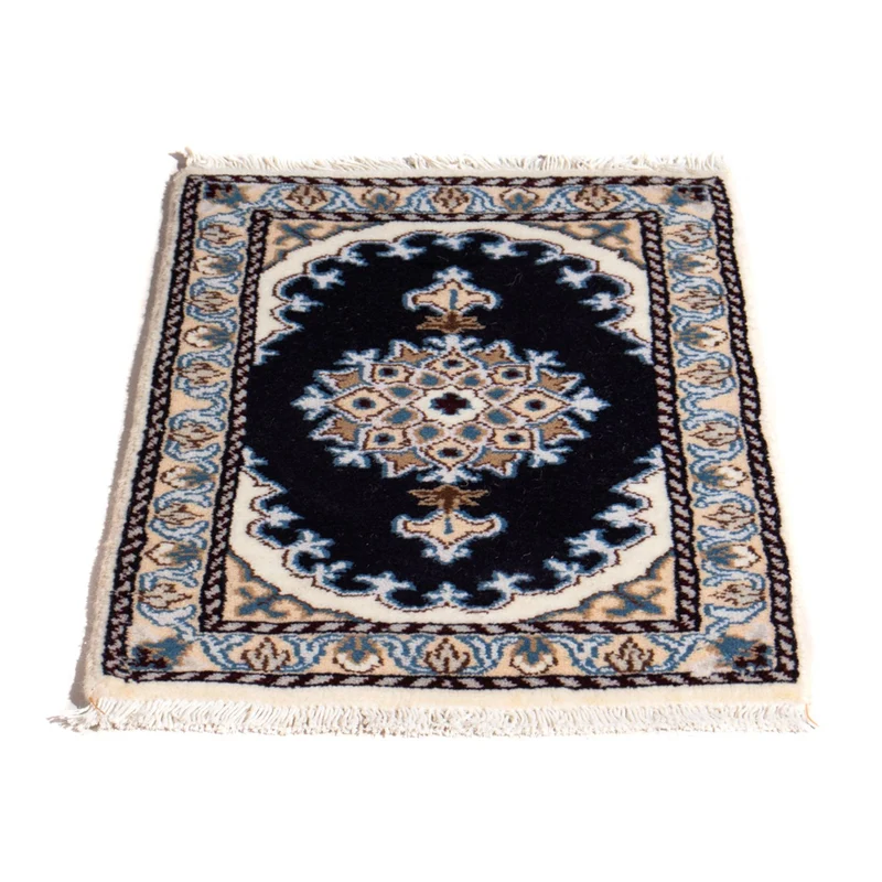 Nain - 12La Teppich 40x60cm - Perserteppich - dunkelblau