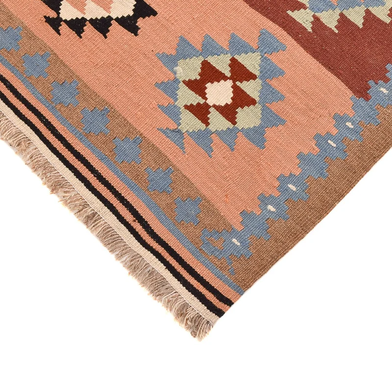 Kelim Fars Teppich 100x150cm - mehrfarbig
