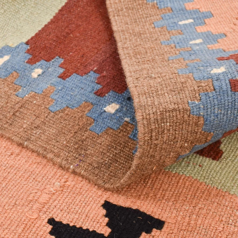 Kelim Fars Teppich 100x150cm - mehrfarbig