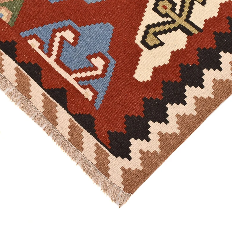 Kelim Fars Teppich 100x146cm - mehrfarbig