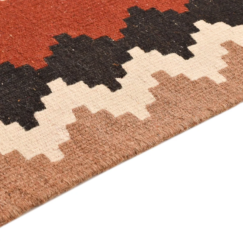 Kelim Fars Teppich 100x146cm - mehrfarbig