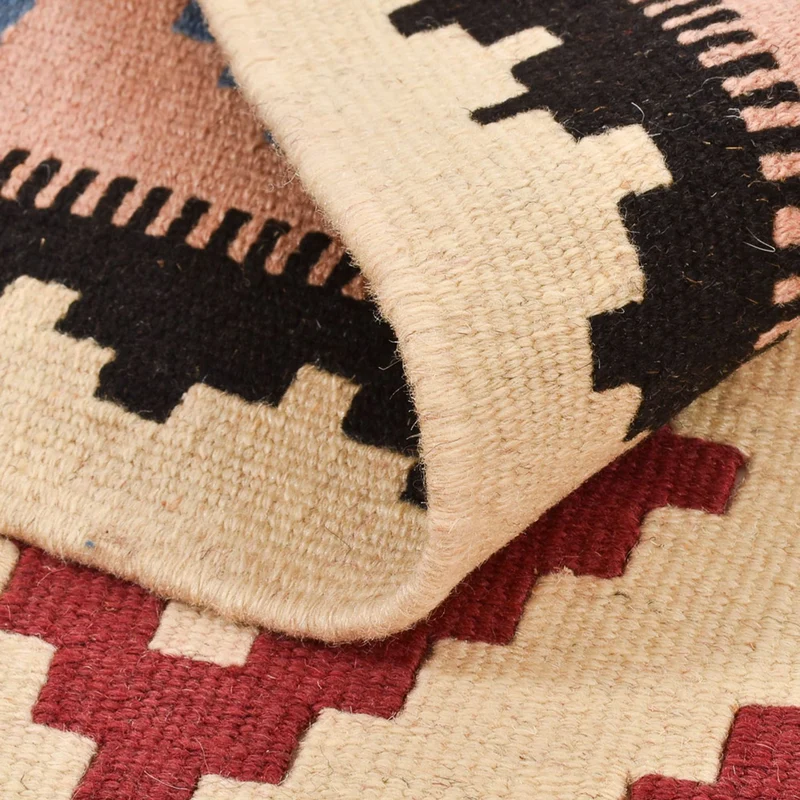 Kelim Fars Teppich 100x145cm - mehrfarbig