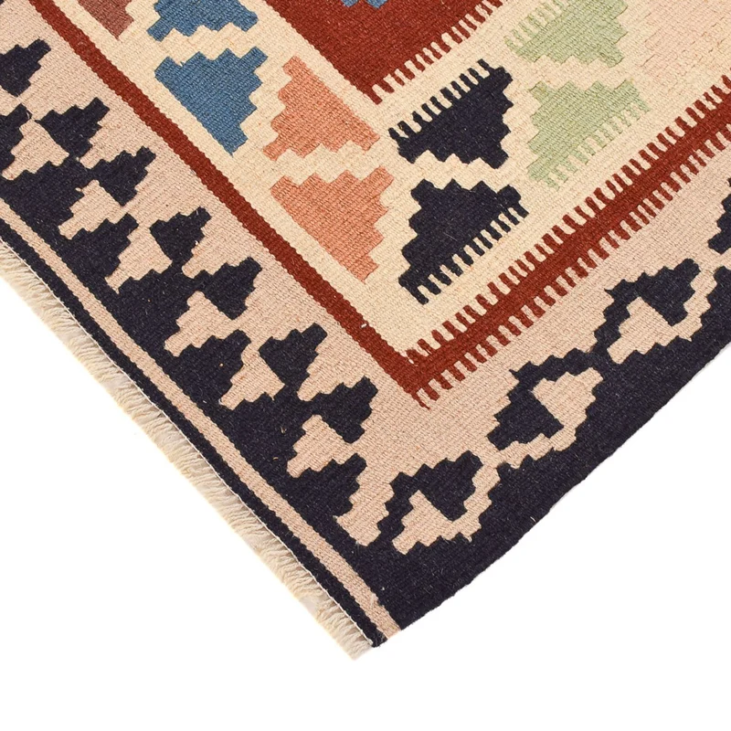 Kelim Fars Teppich 102x147cm - mehrfarbig
