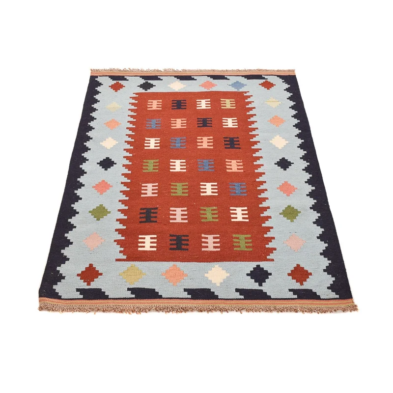 Kelim Fars Teppich 100x145cm - mehrfarbig