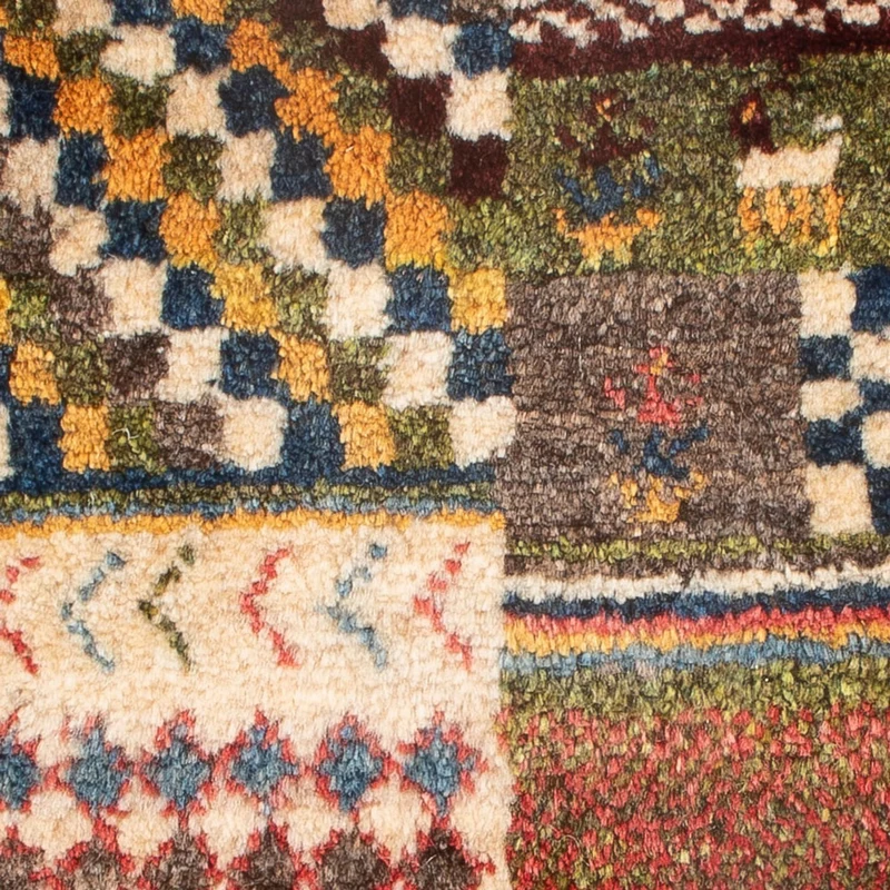 Gabbeh Teppich - Perser - 40 x 60 cm - mehrfarbig