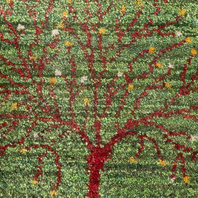 Gabbeh Persisch Teppich 40x60cm - Perserteppich Wollteppich - mehrfarbig