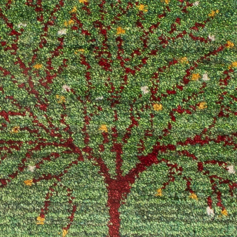 Gabbeh Persisch Teppich 40x60cm - Perserteppich Wollteppich - mehrfarbig