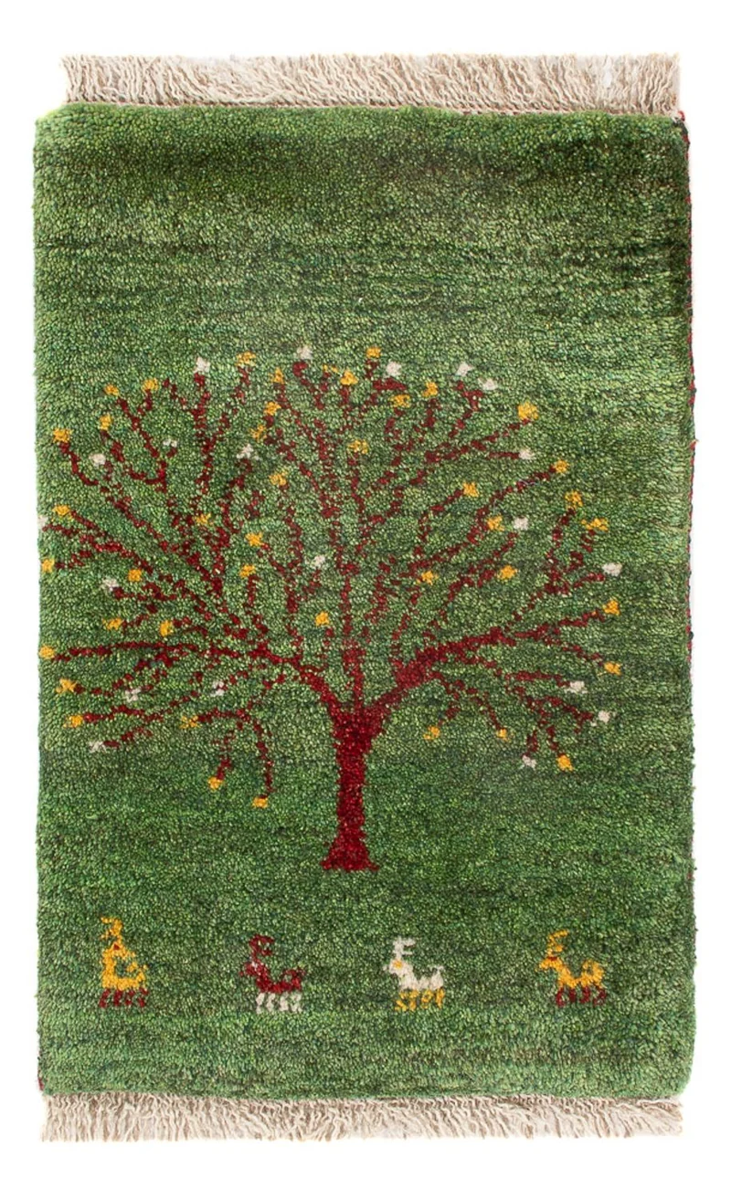 Gabbeh Persisch Teppich 40x60cm - Perserteppich Wollteppich - mehrfarbig