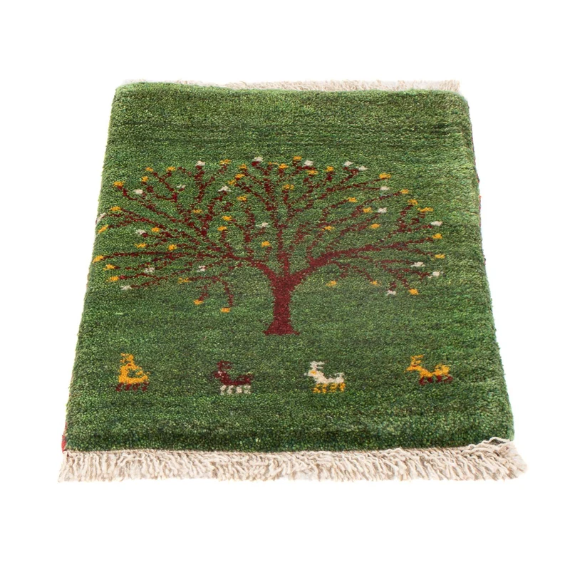 Gabbeh Persisch Teppich 40x60cm - Perserteppich Wollteppich - mehrfarbig