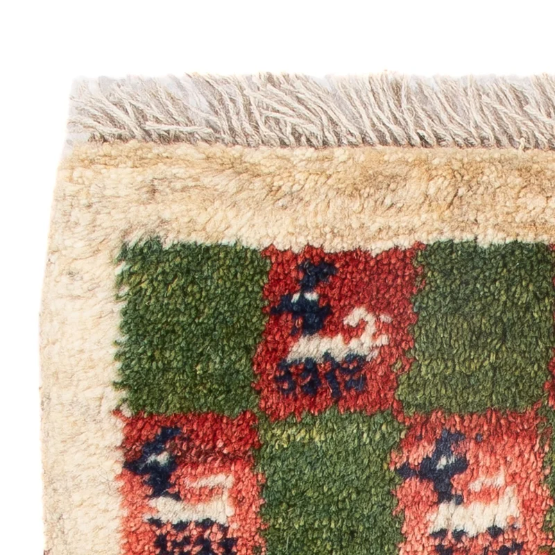 Gabbeh Persisch Teppich 40x60cm - Perserteppich Wollteppich - mehrfarbig
