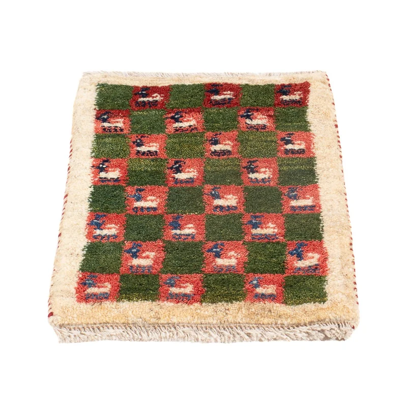 Gabbeh Persisch Teppich 40x60cm - Perserteppich Wollteppich - mehrfarbig