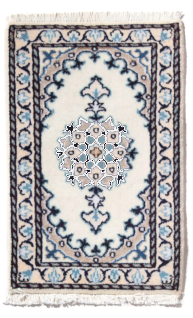 Nain - 12La Teppich 40x60cm - Perserteppich - creme