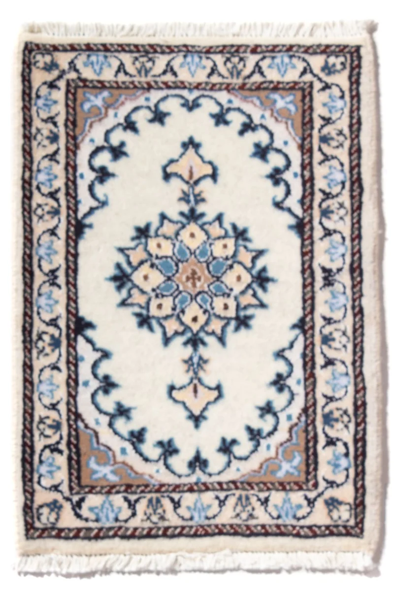 Nain - 12La Teppich 40x60cm - Perserteppich - creme