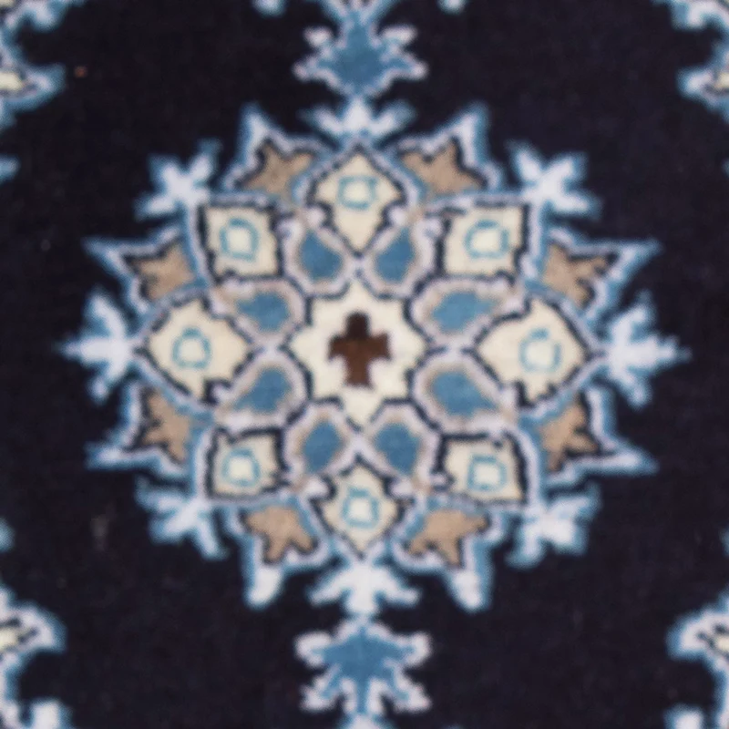 Nain - 12La Teppich 40x60cm - Perserteppich - dunkelblau