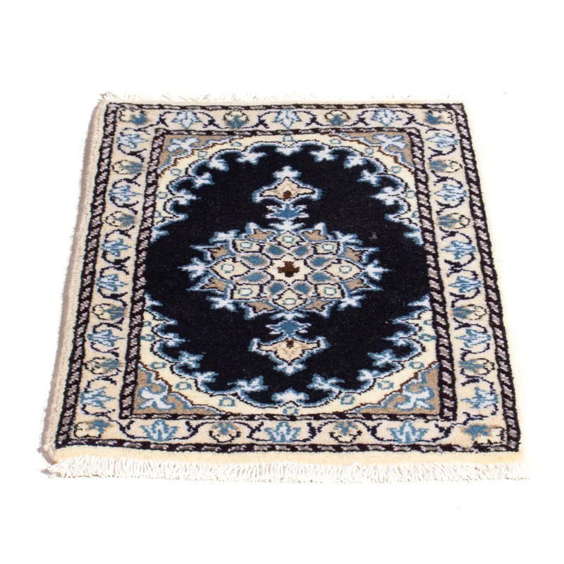 Nain - 12La Teppich 40x60cm - Perserteppich - dunkelblau