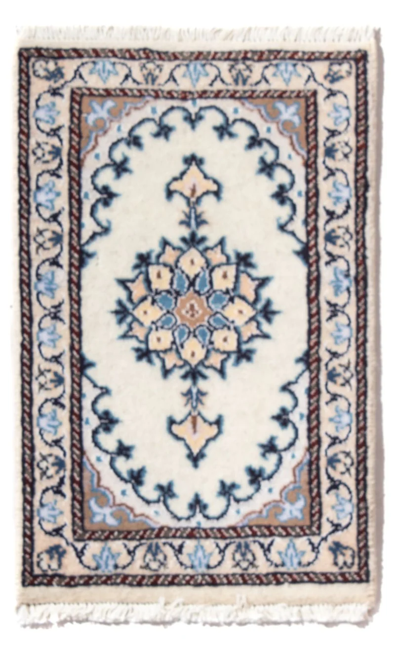 Nain - 12La Teppich 40x60cm - Perserteppich - creme