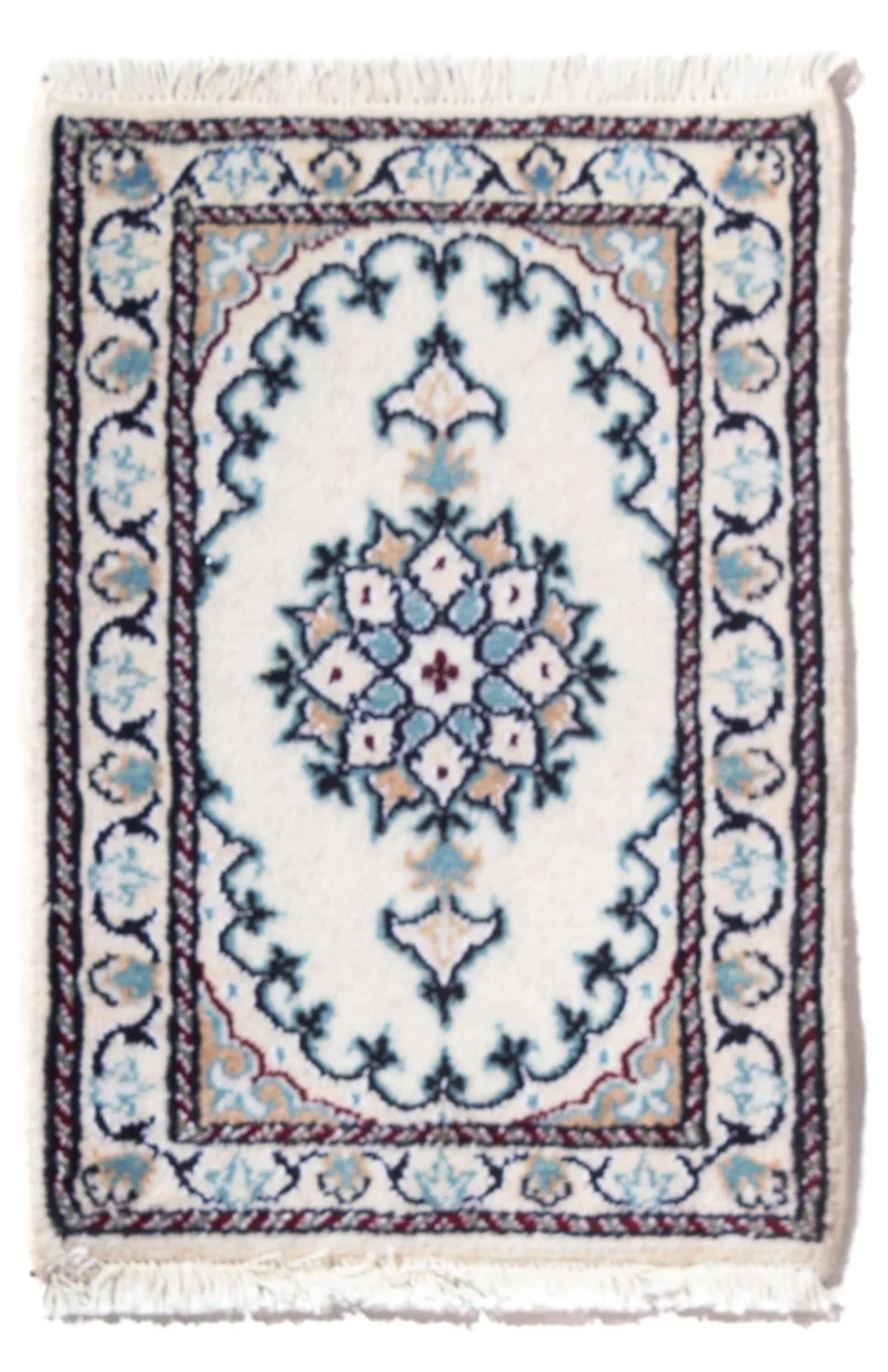 Nain - 12La Teppich 40x60cm - Perserteppich - creme