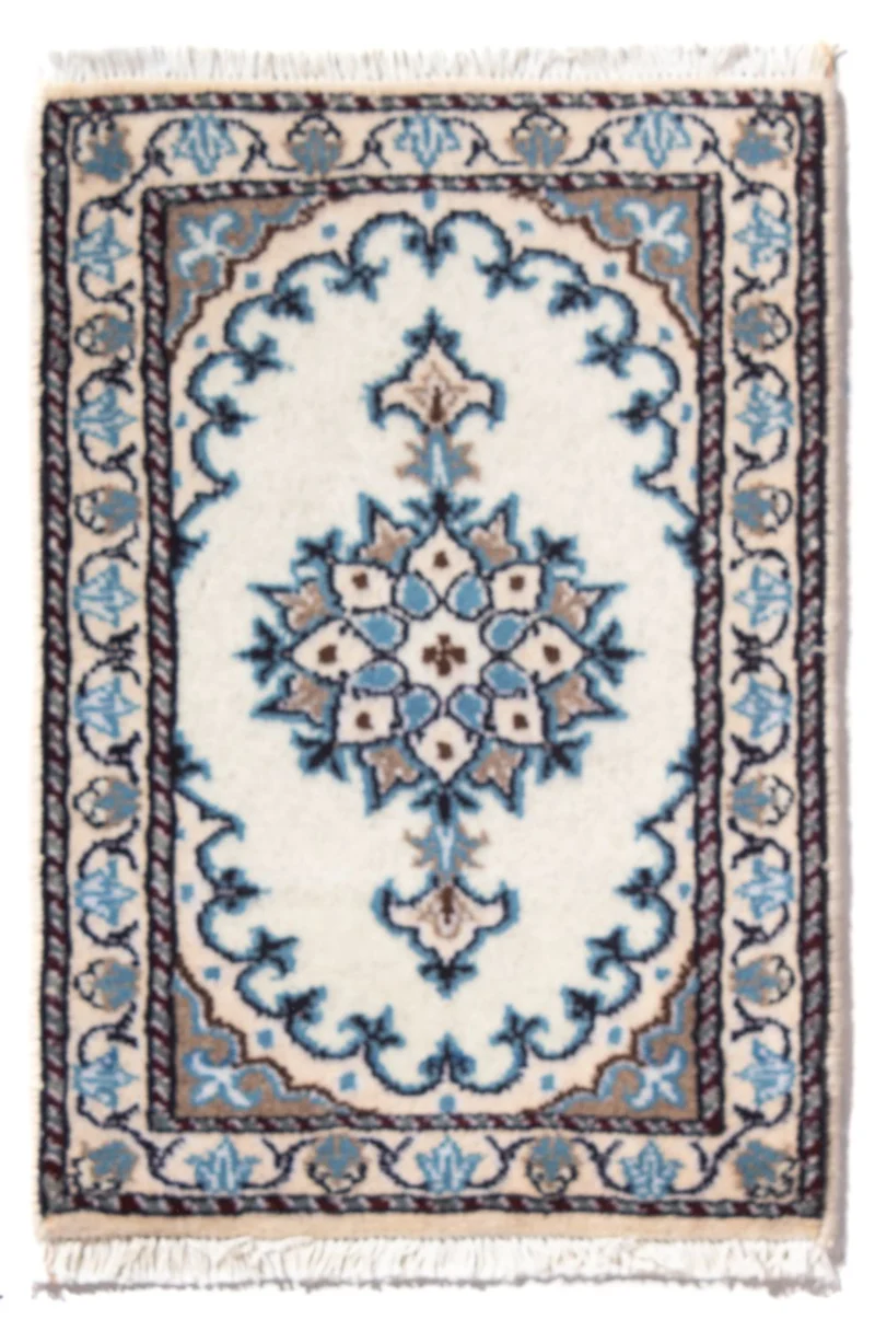 Nain - 12La Teppich 40x60cm - Perserteppich - creme