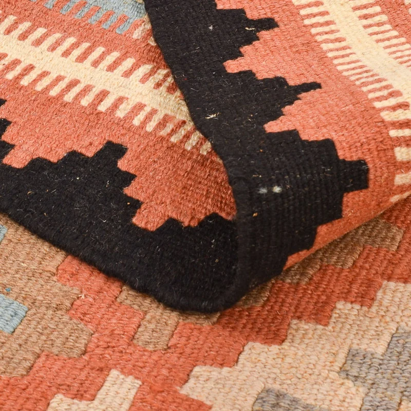 Kelim Fars Teppich 98x145cm - mehrfarbig