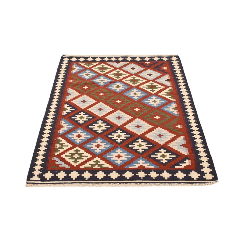 Kelim Fars Teppich 100x145cm - mehrfarbig