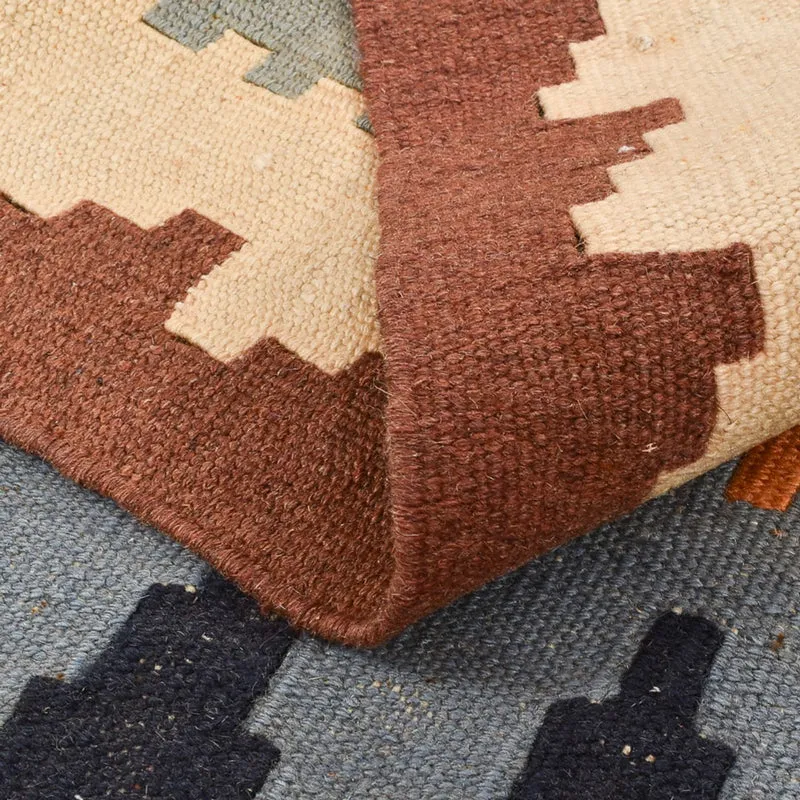 Kelim Fars Teppich 100x145cm - mehrfarbig
