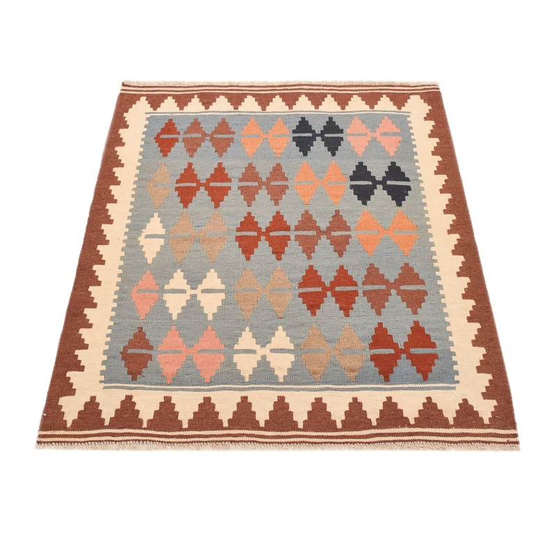 Kelim Fars Teppich 100x145cm - mehrfarbig