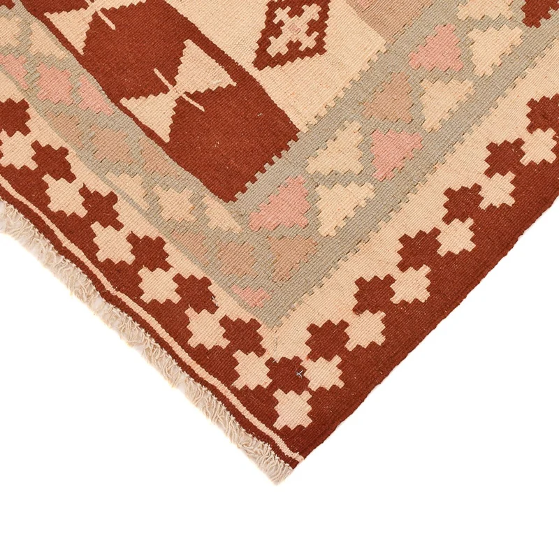 Kelim Fars Teppich 100x147cm - mehrfarbig