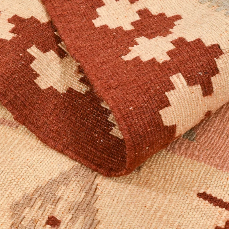 Kelim Fars Teppich 100x147cm - mehrfarbig