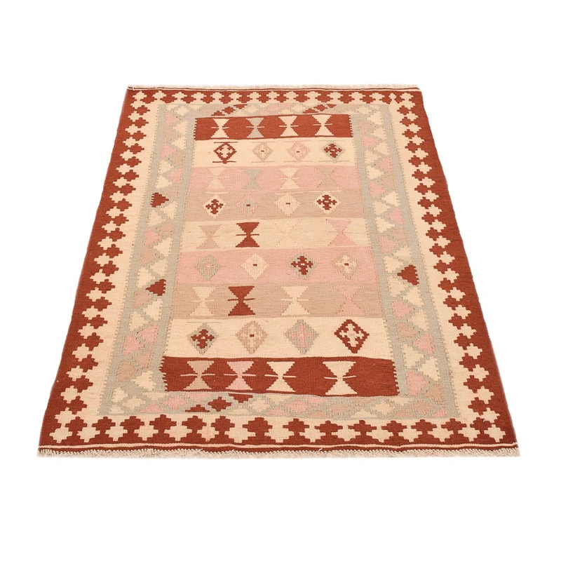 Kelim Fars Teppich 100x147cm - mehrfarbig