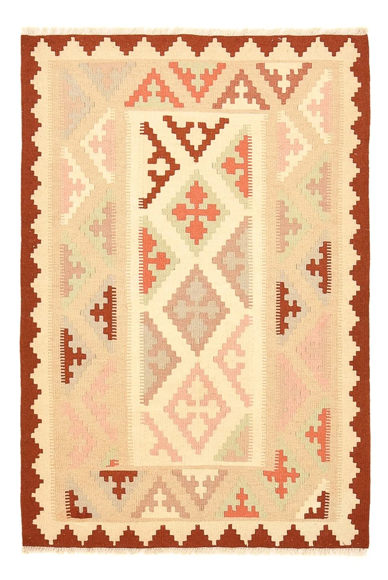 Kelim Fars Teppich 100x150cm - mehrfarbig