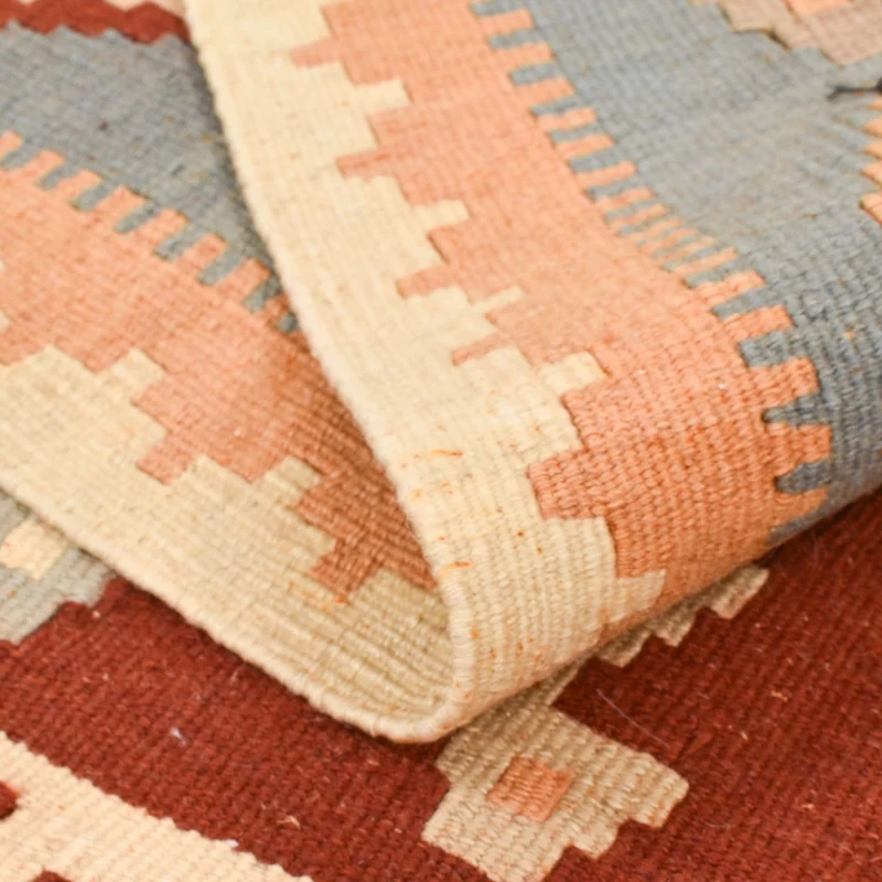 Kelim Fars Teppich 102x143cm - mehrfarbig