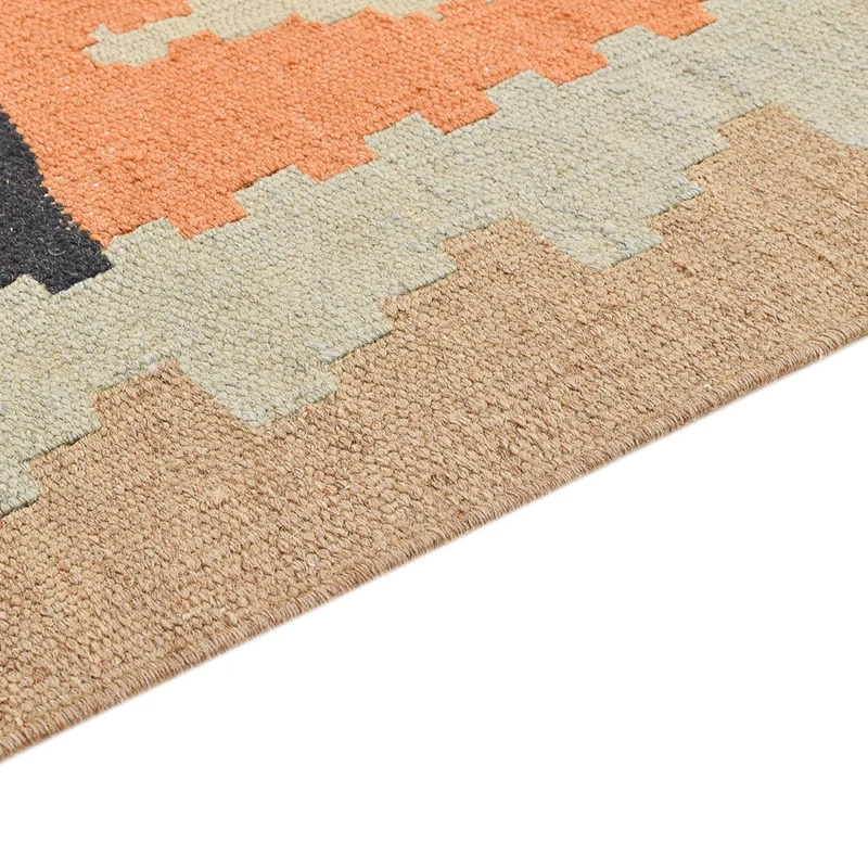 Kelim Fars Teppich 100x147cm - mehrfarbig