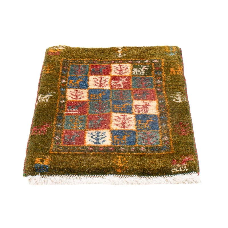 Gabbeh Persisch Teppich 40x60cm - Perserteppich Wollteppich - mehrfarbig
