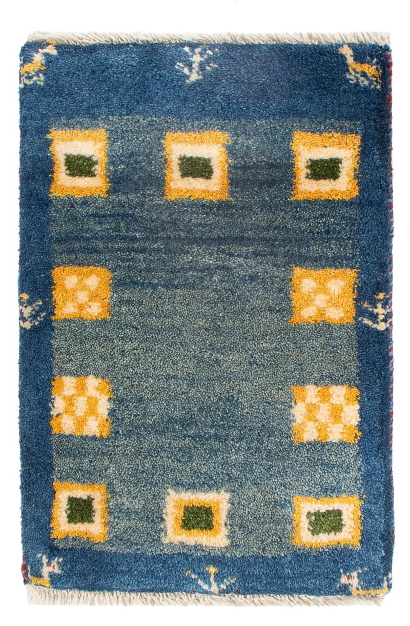 Gabbeh Persisch Teppich 40x60cm - Perserteppich Wollteppich - mehrfarbig