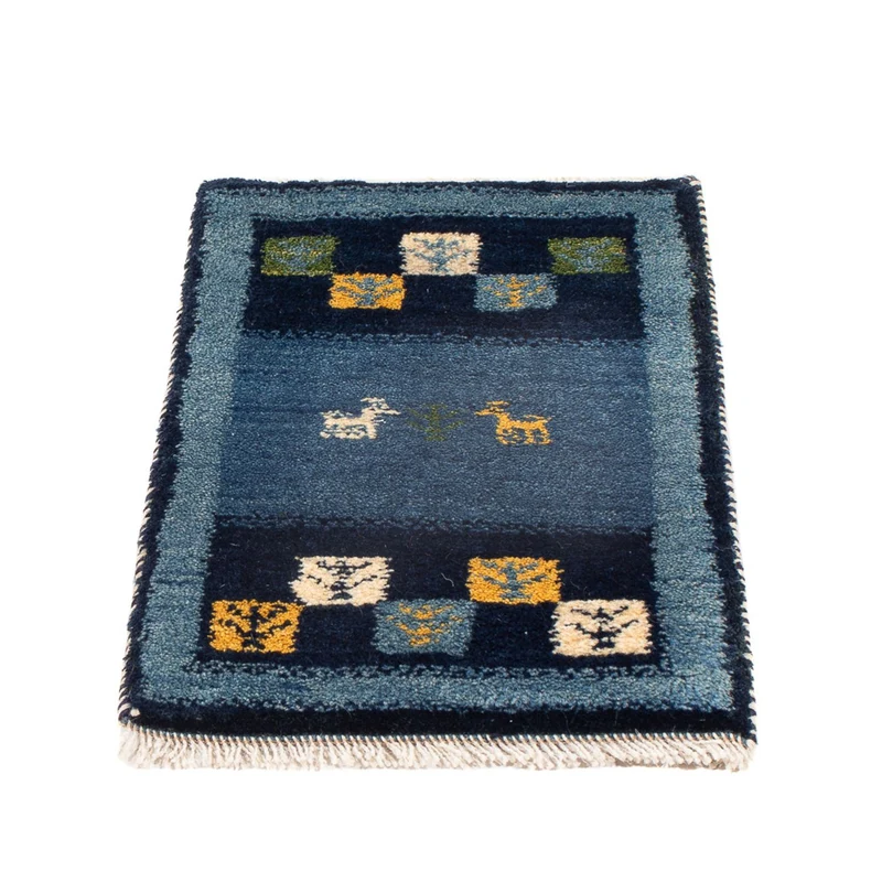 Gabbeh Persisch Teppich 40x60cm - Perserteppich Wollteppich - mehrfarbig