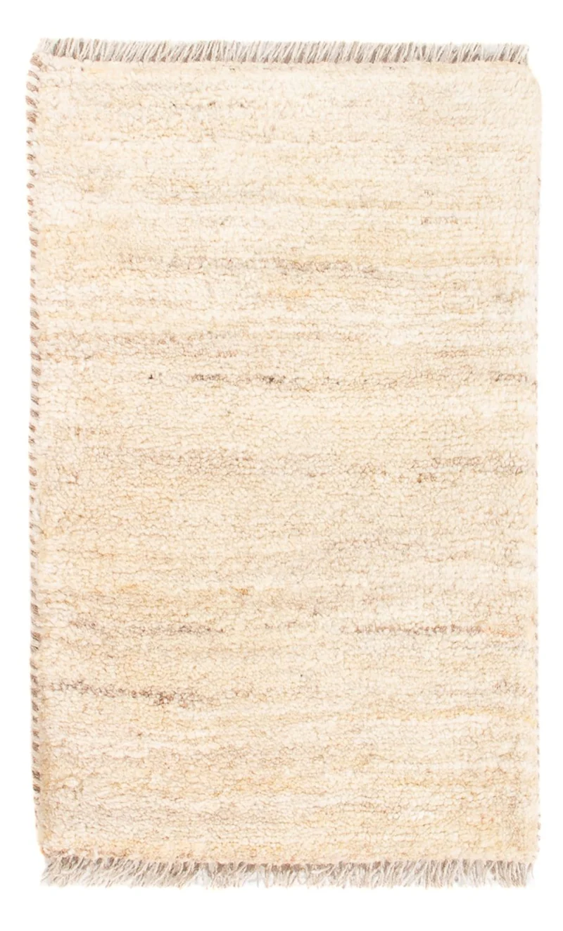 Gabbeh Persisch Teppich 40x60cm - Perserteppich Wollteppich - hellbeige