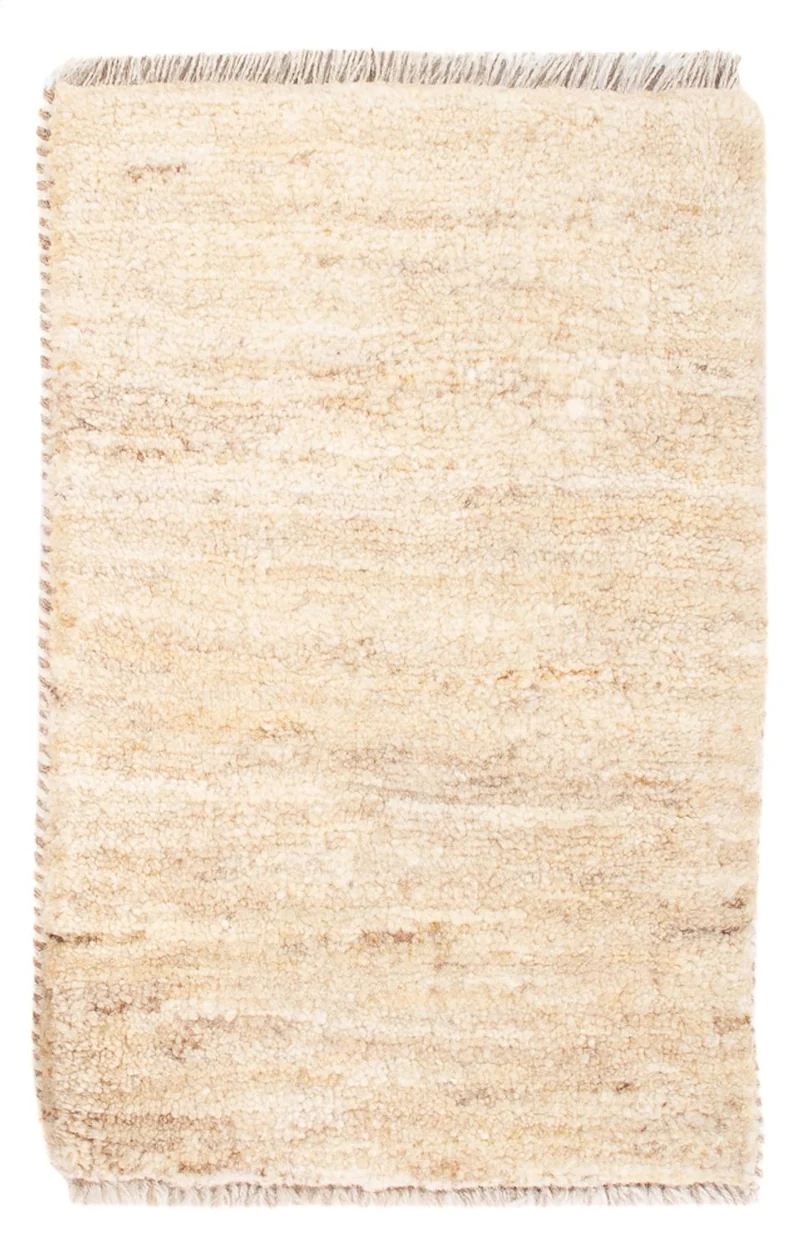 Gabbeh Persisch Teppich 40x60cm - Perserteppich Wollteppich - hellbeige