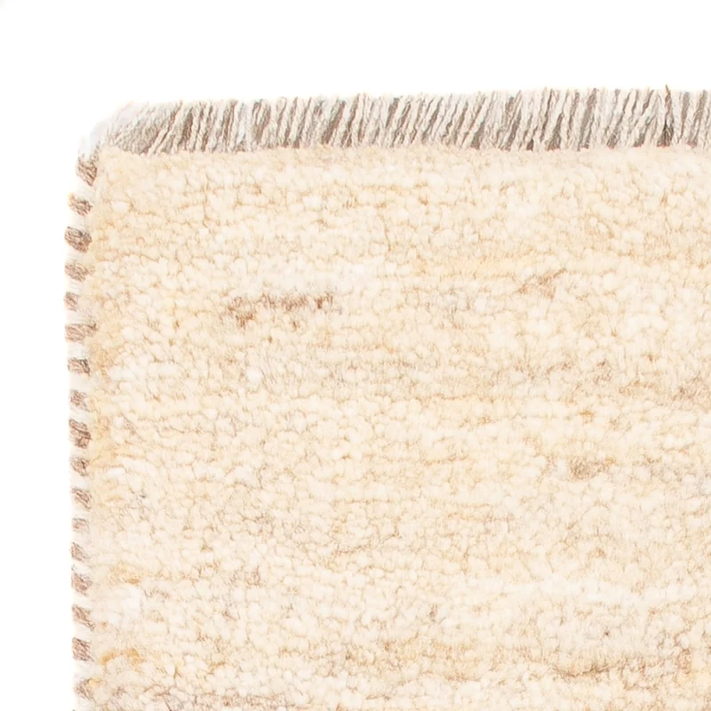 Gabbeh Persisch Teppich 40x60cm - Perserteppich Wollteppich - hellbeige
