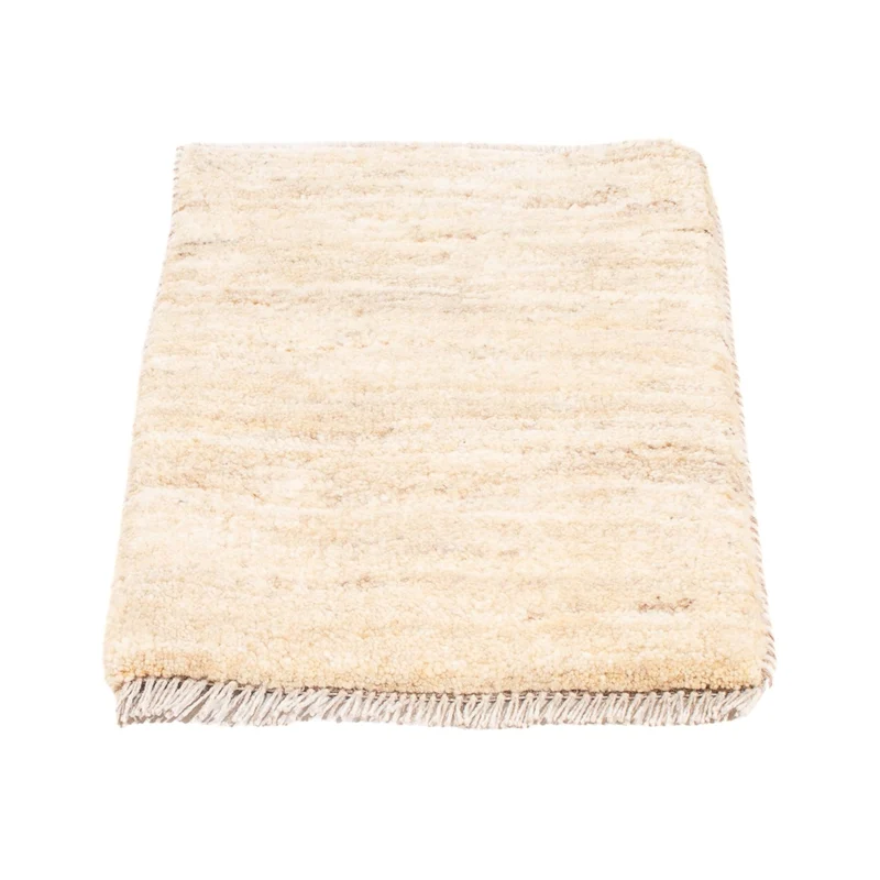 Gabbeh Persisch Teppich 40x60cm - Perserteppich Wollteppich - hellbeige