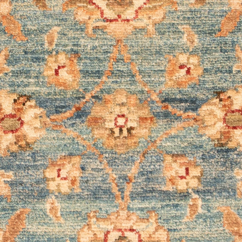 Ziegler Teppich 53x70cm - Orientteppich - hellblau