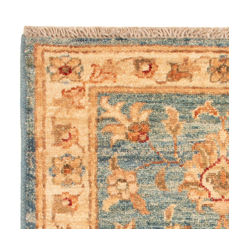 Ziegler Teppich 53x70cm - Orientteppich - hellblau