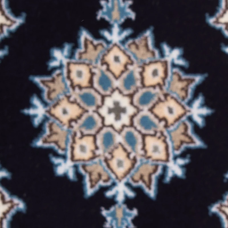 Nain - 12La Teppich 40x60cm - Perserteppich - dunkelblau