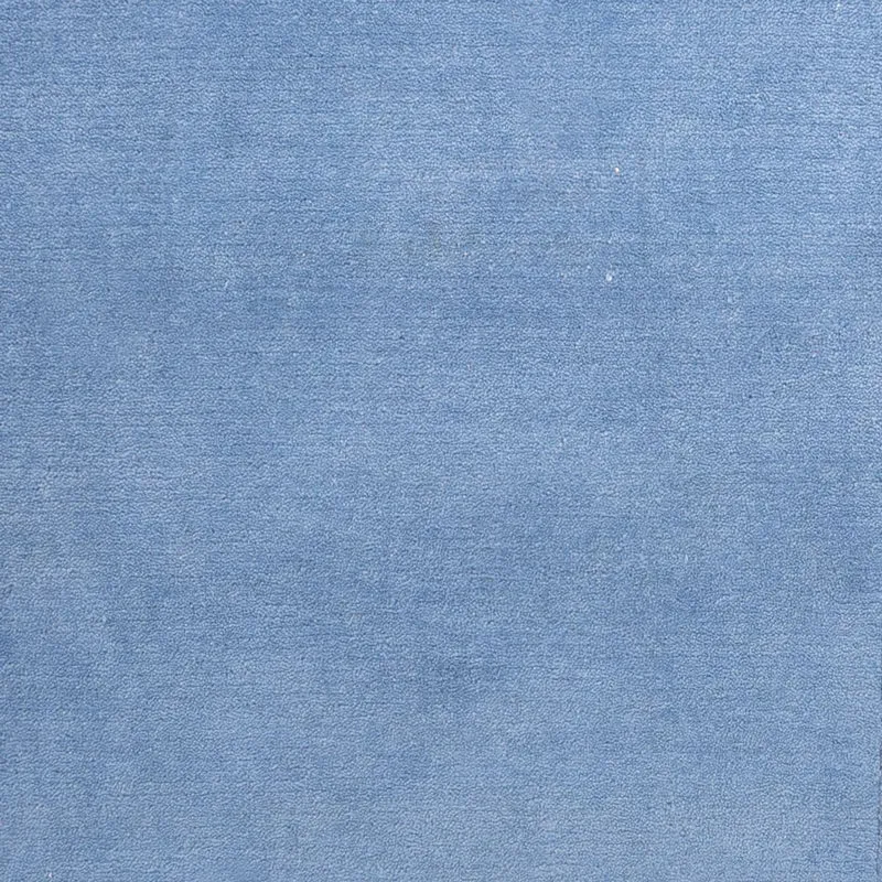 Nepal Teppich 90x160cm - Wollteppich - blau
