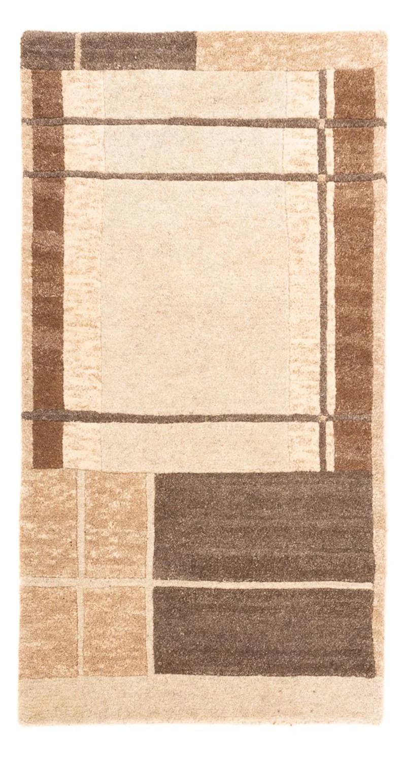Nepal Teppich 90x160cm - Wollteppich - mehrfarbig